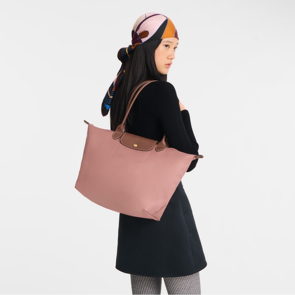 LONGCHAMP Le Pliage Original L Tote Bag — Pink Tea — NWT • Pristine • Rare - Picture 2 of 5